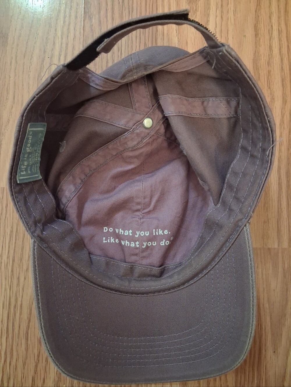 LIFE IS GOOD cap.  Womens.  Size M/L Color:  Purple - Picture 7 of 9